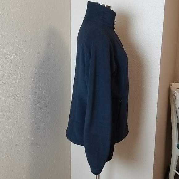 Columbia Womens Black Fleece Zip Front Jacket - Picture 3 of 8